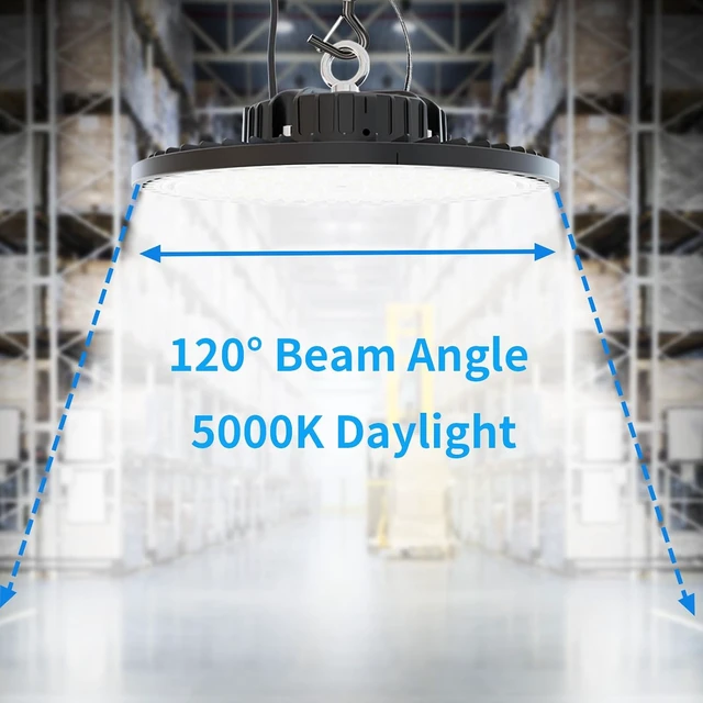 Alt view image 4 of 7 - 200W UFO High Bay LED Shop Lights, 6 Pack, 29000 LM, 5000K, AC110-277V