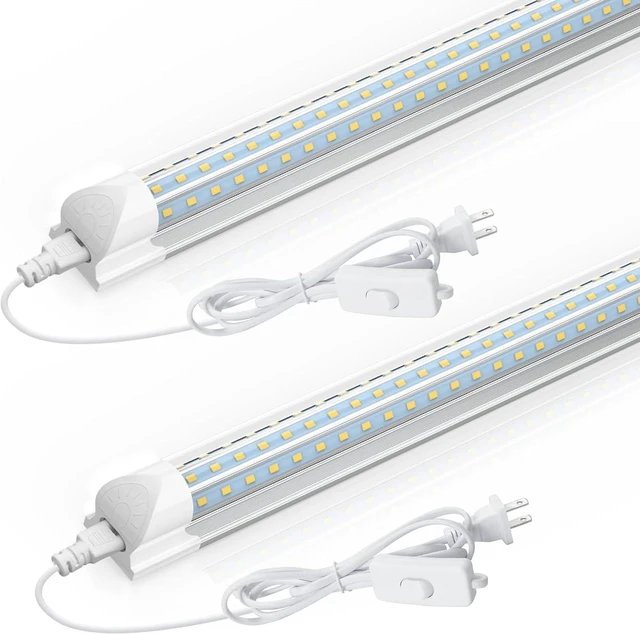 Main image of CNSUNWAY LED Shop Light 2FT, 25W 3750LM 6500K, D-Shape Linkable LED Light