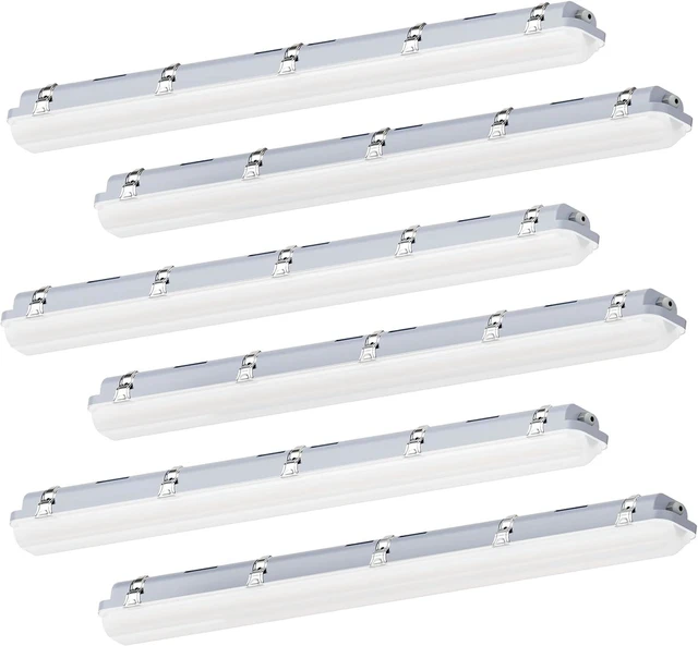 Main image of JTT 4FT LED Vapor Tight Light Fixture 60W/50W/40W Options 0-10V - 6Pack