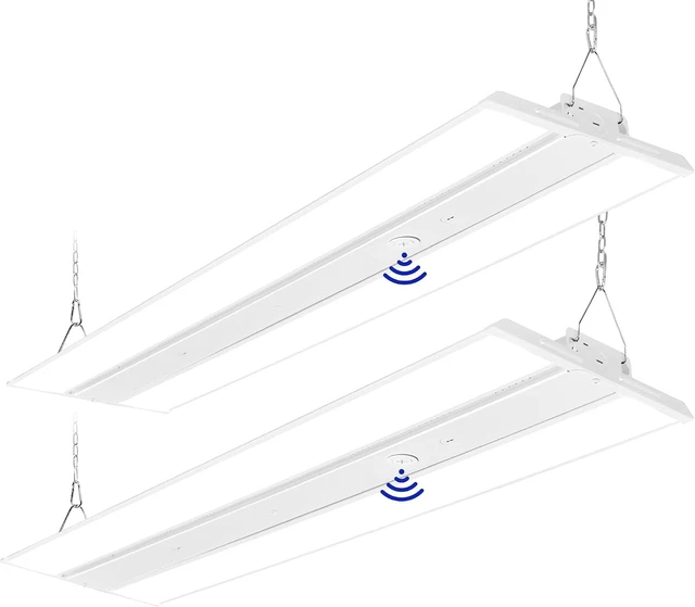 Main image of hykolity 4FT LED Linear High Bay Shop Lights 5000K with PIR Sensor Base