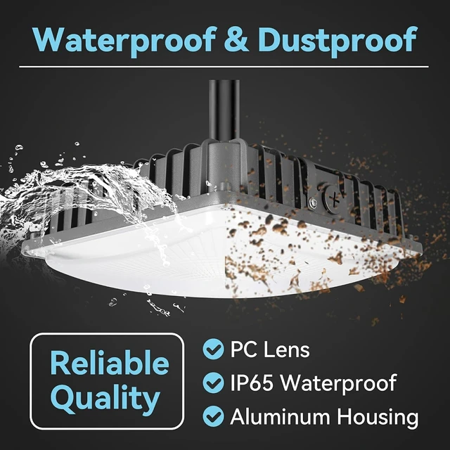 Alt view image 6 of 7 - LED Canopy Light 6Pack: 30W/45W/60W/70W Selectable, 4000K/5000K/6500K 3CCT