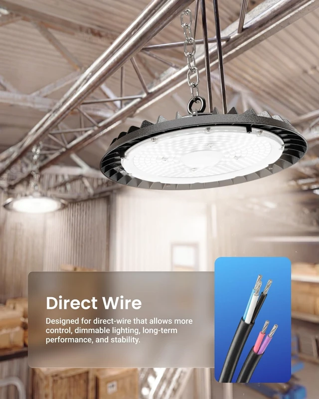 Alt view image 2 of 7 - Sunco 6 Pack UFO LED High Bay Light, 150W, 5000K, 21000LM, Dimmable