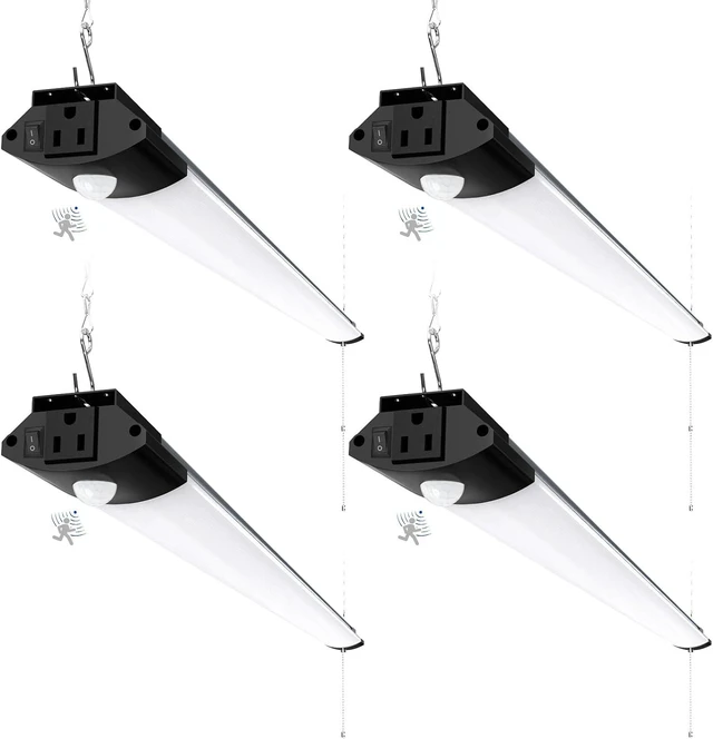 Main image of Barrina BS84 Motion Sensor LED Shop Lights 4FT, 84W 10000LM 5000K, 4 Packs