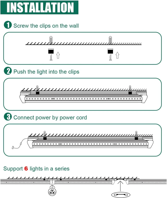 Alt view image 4 of 7 - SZHLUX 10 Pack LED Shop Light 4FT, 42W 5000K 6300LM Daylight White V Shape T8 LED Tube Lights, High Output for Garage