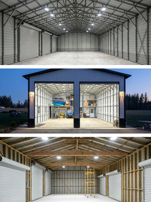 Alt view image 3 of 7 - Industrial-grade 250W 40000LM High Bay LED Shop Lights for Shop DIY Garage