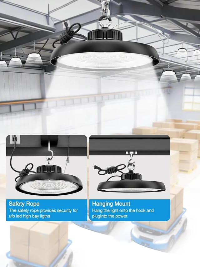 Alt view image 6 of 7 - 150W UFO LED High Bay Light