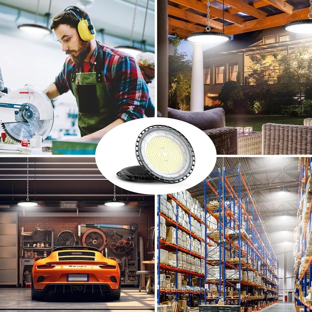 Alt view image 2 of 7 - 320W UFO LED High Bay Light 48000LM 5000K Commercial Grade for Shop
