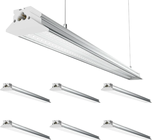 Main image of Linkable LED Shop Lights 4FT 6 Pack 50W 6500K Hanging 7000LM