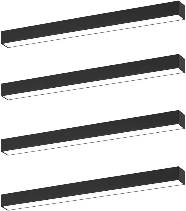 Main image of HYPERLITE 4ft Linkable LED Linear Light: 30/40/50W Dimmable Shop Fixture, 3000/4000/5000K Selectable, 125lm/W, 120-277V, 0-10V Dimming, 48" ETL Listed Commercial LED Light for Garage, Office, 4P
