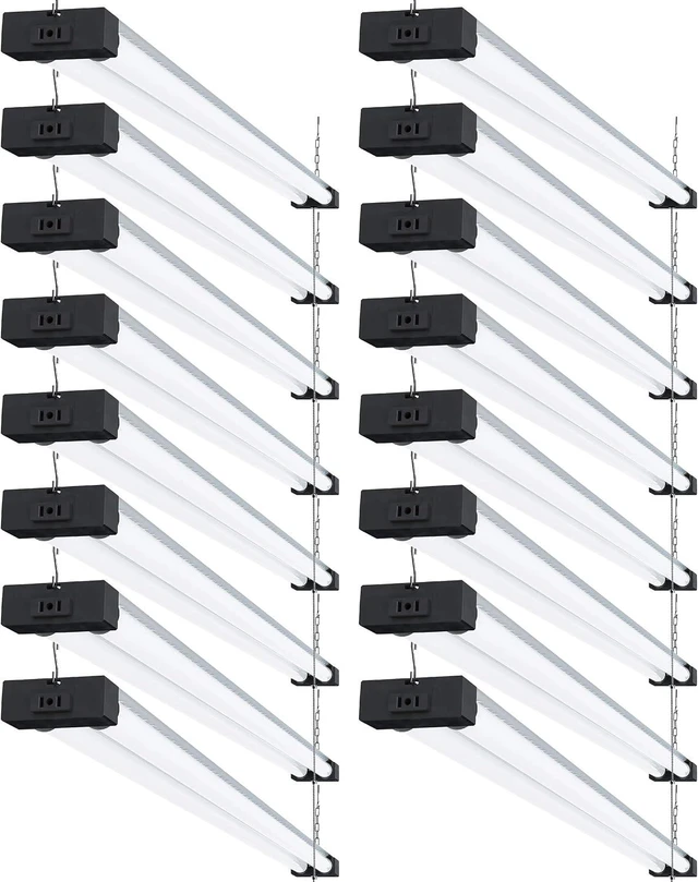 Main image of Sunco 16 Pack LED Shop Lights 4FT, 40W=260W, Industrial Bright, Linkable
