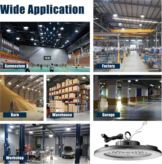 Alt view image 4 of 6 - 12 Pack UFO LED High Bay Light 200W, 30000LM 5000K AC100-277V