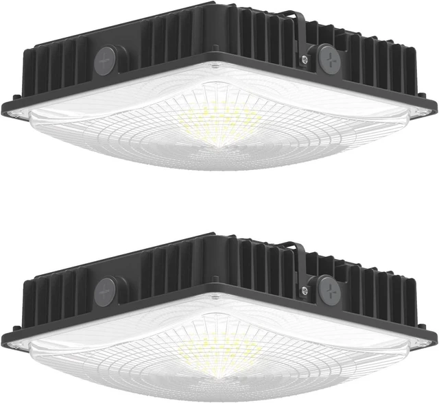 Main image of LED Canopy Light Fixture,45W 5850lm HID/HPS Replacement, 9.5" x 9.5", 5700K, AC100-277V, IP65 Waterproof,Canopy Lights Outdoor for Gas Station,Warehouse, Shop (45W-2Pack)