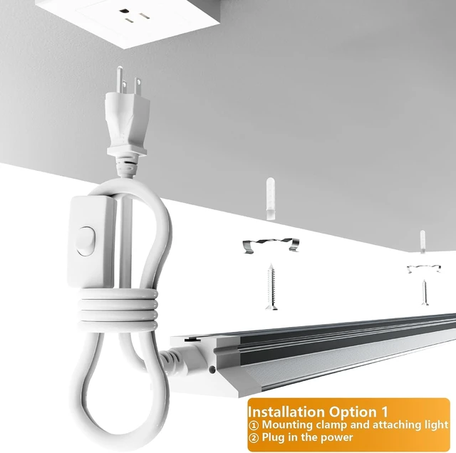 Alt view image 5 of 7 - Linkable LED Shop Lights 4FT 6 Pack 50W 6500K Hanging 7000LM