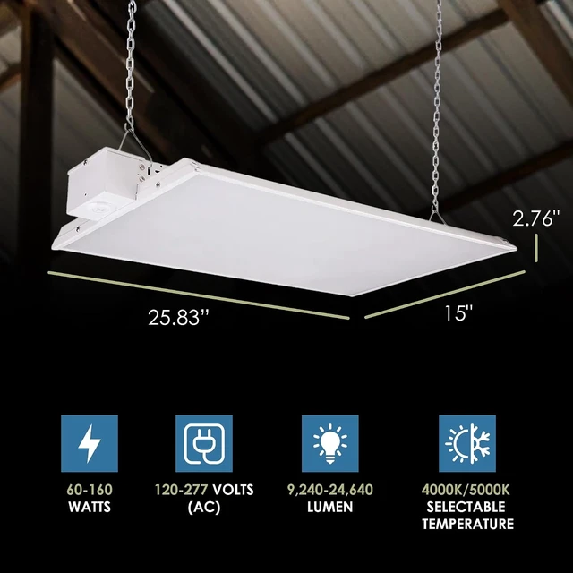 Alt view image 2 of 7 - WareLight CondorX Premium LED High Bay Light, 160W, 2FT