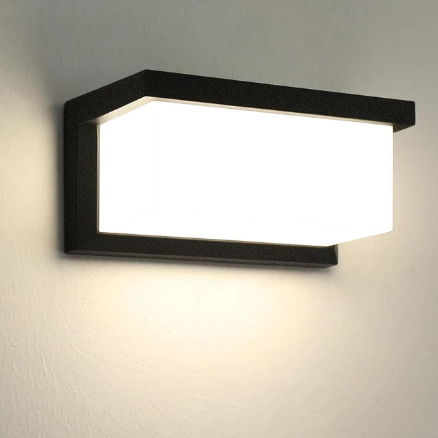 Main image of rosykite Modern Led Outdoor Wall Lights for House, 18W Porch Light Fixture 3000K 4000K 5000K CCT Selectable, Waterproof IP65 Exterior Lighting for Garage,Front Door