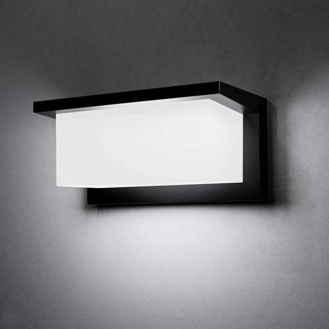 Alt view image 6 of 7 - rosykite Modern Led Outdoor Wall Lights for House, 18W Porch Light Fixture 3000K 4000K 5000K CCT Selectable, Waterproof IP65 Exterior Lighting for Garage,Front Door