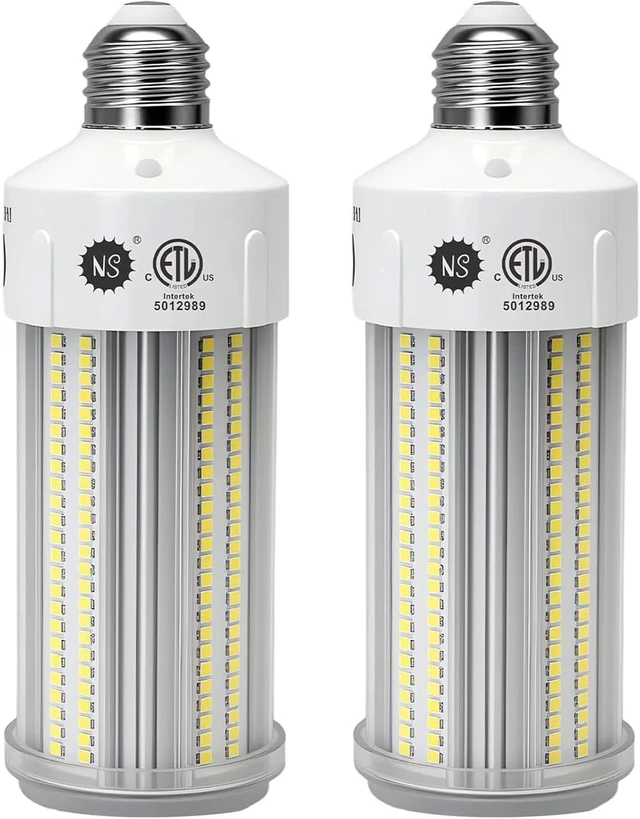 Main image of NS LED Corn Light Bulbs 9000 Lumens Super Bright (600W Equivalent), A19 60W E26 5000K Daylight, Energy Saving 90%, Non-Dimmable (1-Set)-for Home Workshop