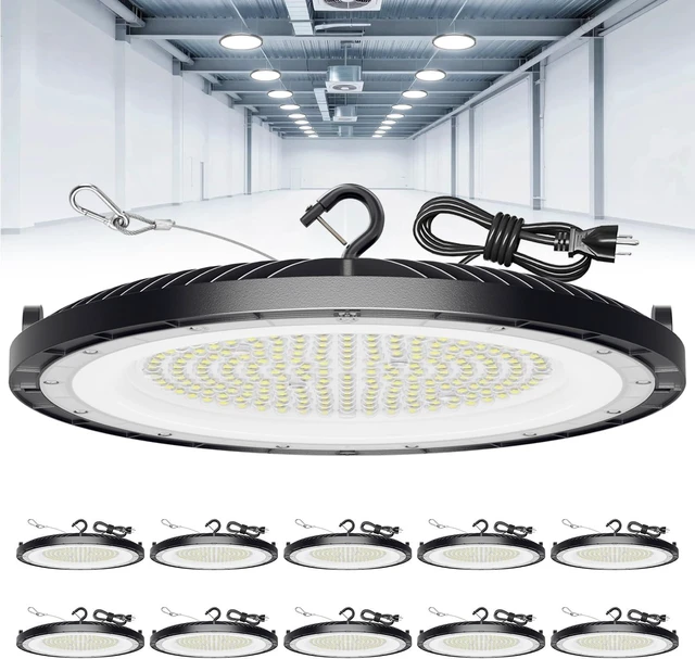 Main image of ONLYLUX 10 Pack 200W UFO LED High Bay Light 30000LM 5000K High Bay Lights
