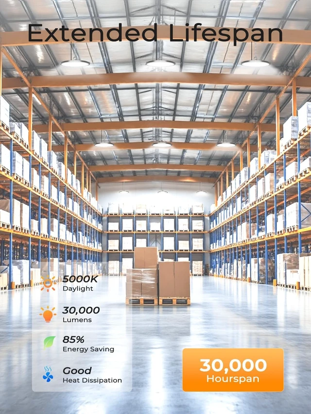 Alt view image 6 of 7 - ONLYLUX 10 Pack 200W UFO LED High Bay Light 30000LM 5000K High Bay Lights