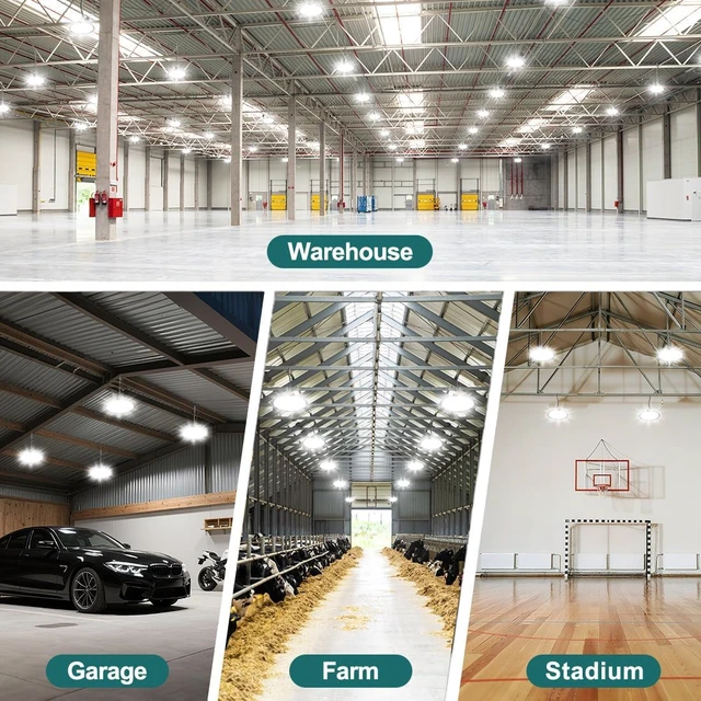 Alt view image 7 of 7 - kadision 150W LED High Bay Light, 21000LM, 5000K Daylight, Glass Lens