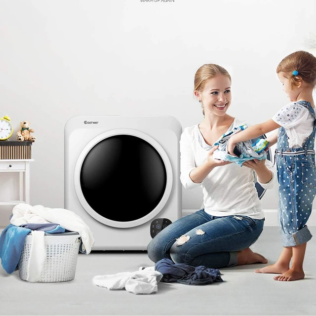 Alt view image 5 of 7 - COSTWAY 1700W Portable Clothes Dryer, 13.2 lbs Capacity Compact Dryer