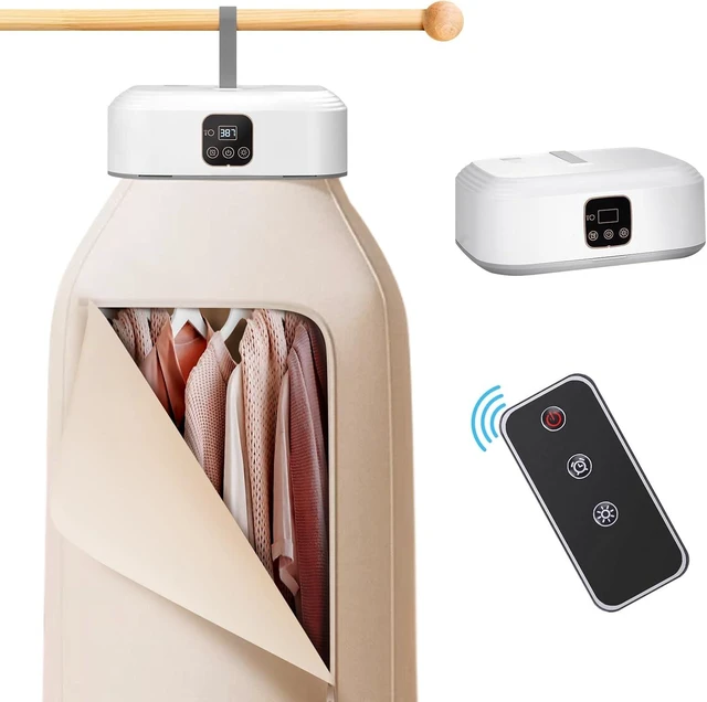 Main image of Portable Clothes Dryer - Mini Laundry Dryers with Remote Control - Small Compact Foldable Electric Drying Machine with Dry Bag for Travel RV Home & Apartment