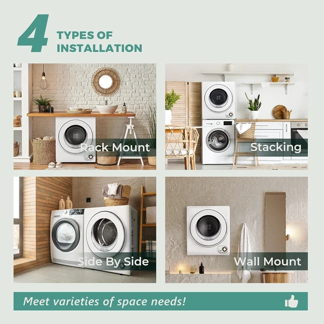 Alt view image 5 of 6 - Euhomy Portable Clothes Dryer for Laundry, 120V Electric Dryer