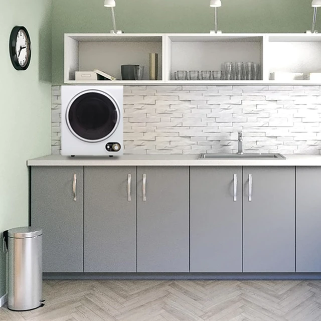 Alt view image 4 of 4 - Magic Chef Compact Electric White MCSDRY15W 1.5 cu. ft. Laundry Dryer