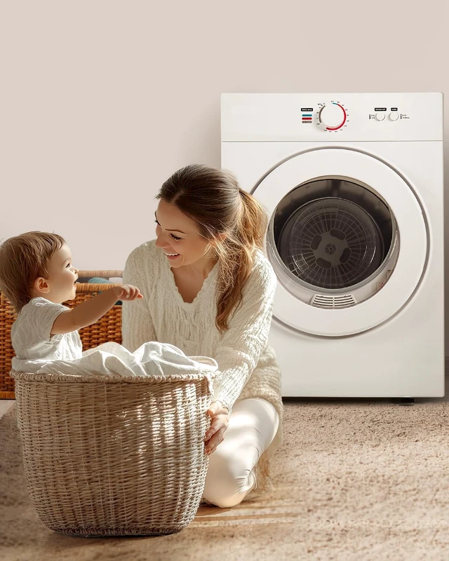 Alt view image 7 of 7 - Feelfunn 1020W Portable Clothes Dryer with 4 Automatic Drying Modes