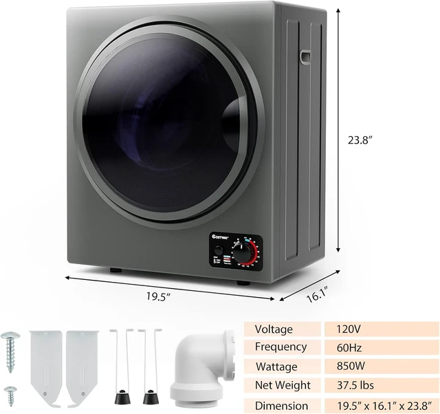 Alt view image 7 of 7 - ARLIME Compact Laundry Dryer, Portable Clothes Dryers