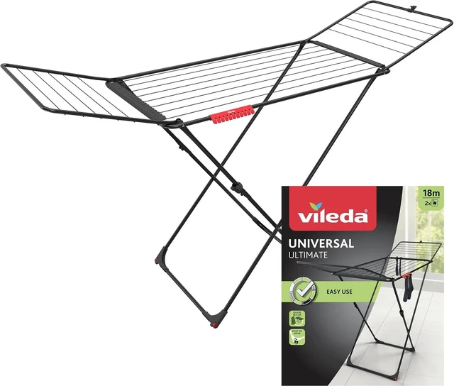 Main image of Vileda Washing Dryer, Drying Surface 18m, Black, Universal Ultimate