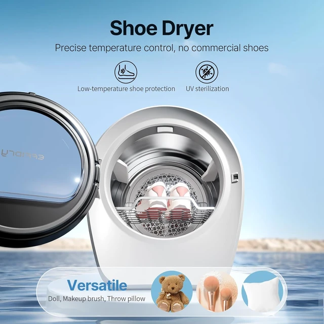 Alt view image 4 of 7 - S3 Compact Clothes Dryer 1.0 cu.ft Capacity 110V 1050W Portable Dryers Machine with Stainless Steel Drum 8 Drying Mode for Small Spaces,Apartments dorm Mini electric secadora portatil de ropa
