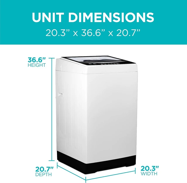 Alt view image 2 of 7 - BLACK+DECKER 1.7 Cu. Ft. Portable Washer, 11 lb. Capacity, BPWM16W, White
