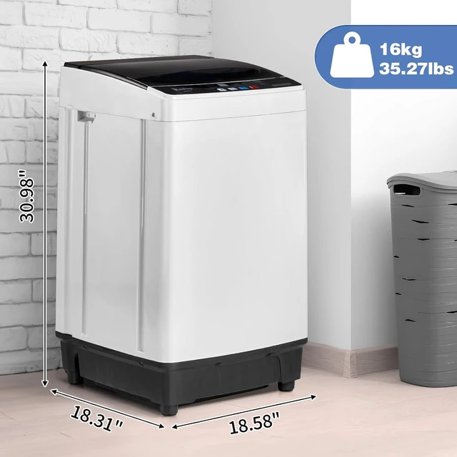 Alt view image 5 of 7 - Winado 15.6LBS Full Automatic Portable Washing Machine with Drain Pump