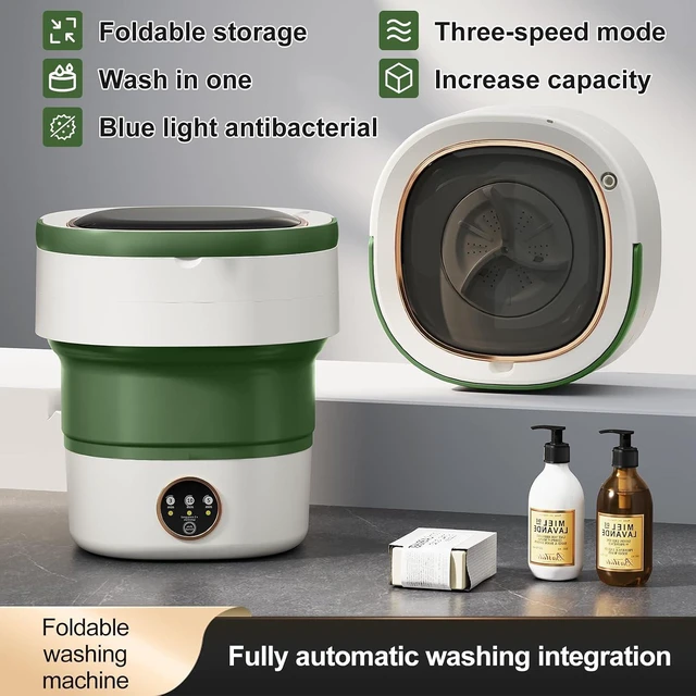 Alt view image 5 of 7 - Portable Washing Machine 20L Foldable Mini Washer with Spin Basket, 3 Modes