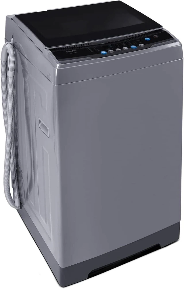 Main image of COMFEE 1.6 Cu.ft Portable Washing Machine, 11lbs Capacity Fully Automatic Compact Washer with Wheels, 6 Wash Programs Laundry Drain Pump, Ideal for Apartments, RV, Camping, Magnetic Gray