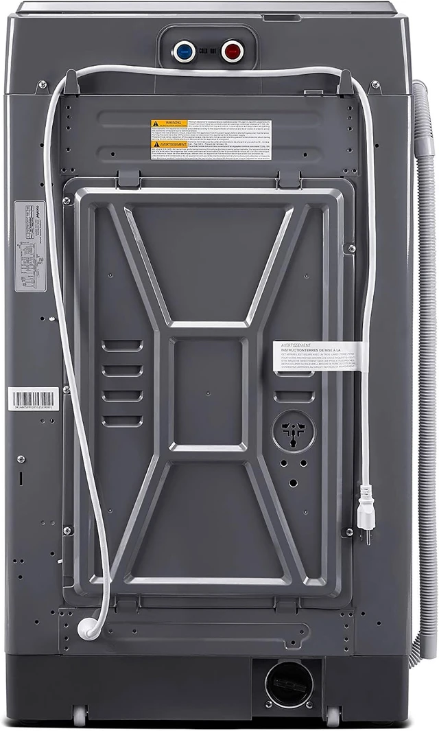 Alt view image 3 of 7 - COMFEE 1.6 Cu.ft Portable Washing Machine, 11lbs Capacity Fully Automatic Compact Washer with Wheels, 6 Wash Programs Laundry Drain Pump, Ideal for Apartments, RV, Camping, Magnetic Gray