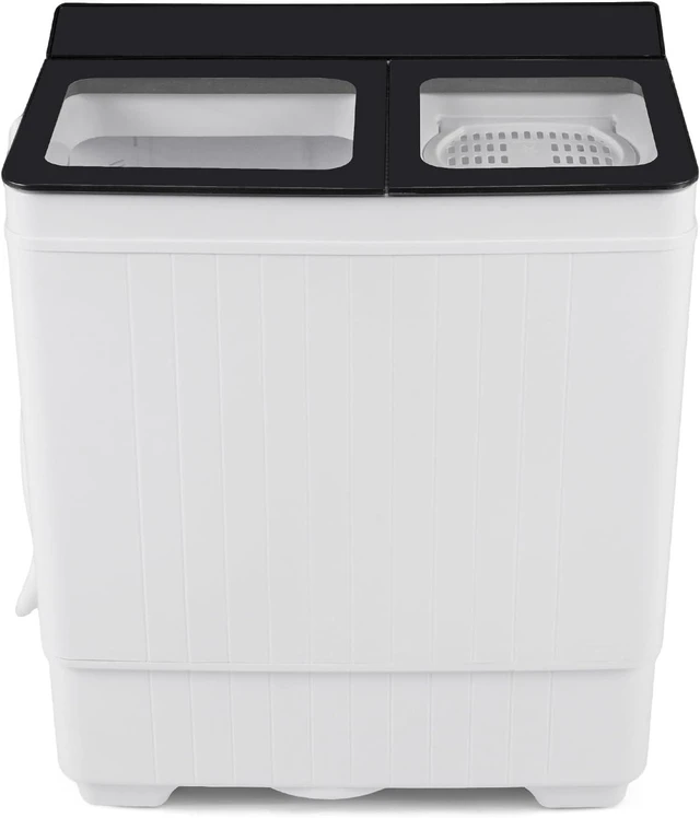 Main image of COSTWAY 26Lbs Portable Washing Machine with Built-in Drain Pump, Black