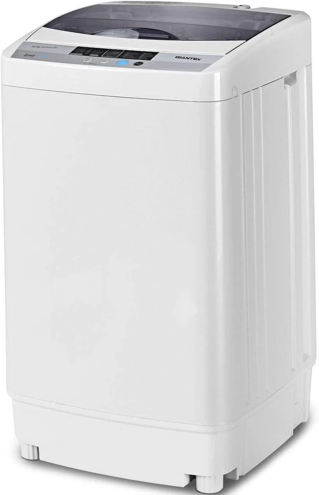 Main image of Giantex Full-Automatic Washing Machine Portable Compact 1.34 Cu.ft Laundry Washer Spin with Drain Pump, 10 programs 8 Water Level Selections with LED Display 12 Lbs Capacity