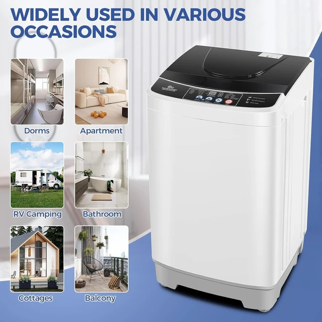 Alt view image 7 of 7 - Nictemaw Portable Washing Machine, 20Lbs 2.8 Cu.ft Turbo Wash for Apartment