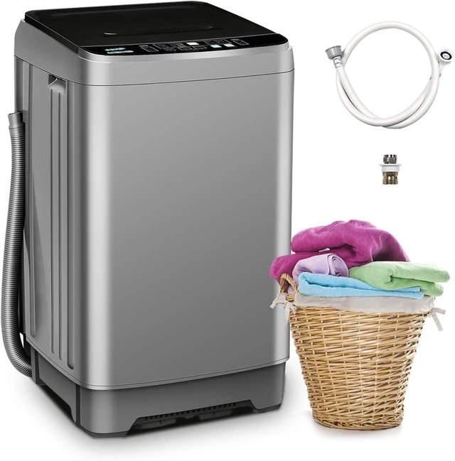 Main image of 17.7 lbs Full-Automatic Portable Washing Machine, 10 Wash Programs