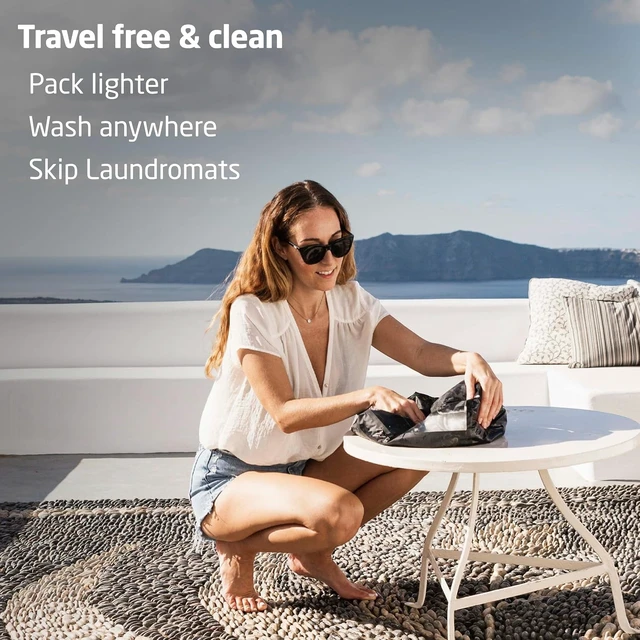 Alt view image 7 of 7 - Scrubba Wash Bag Patented Washboard-in-a-Bag 5 oz Travel Clothes Washer