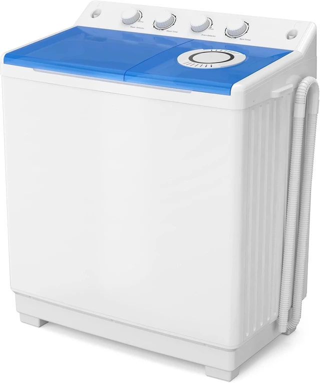 Main image of Auertech 48 Lbs Portable Washing Machine, Large Portable Washer for Apartments with 30 Lbs Washer & 18 Lbs Spinner, Clothes Washer Machine with Drain Pump for Apartment, Dormitory and RVs