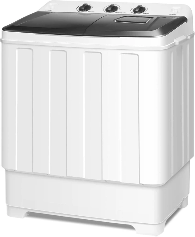 Main image of Nictemaw Portable Washing Machine for Apartment, 30Lbs Twin Tub Drain Pump