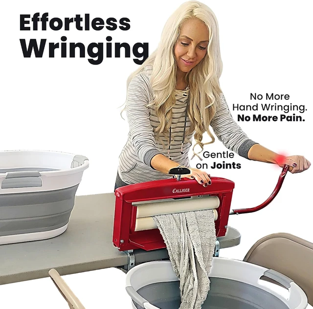 Alt view image 3 of 7 - Northwood Calliger Clothes Wringer, Red