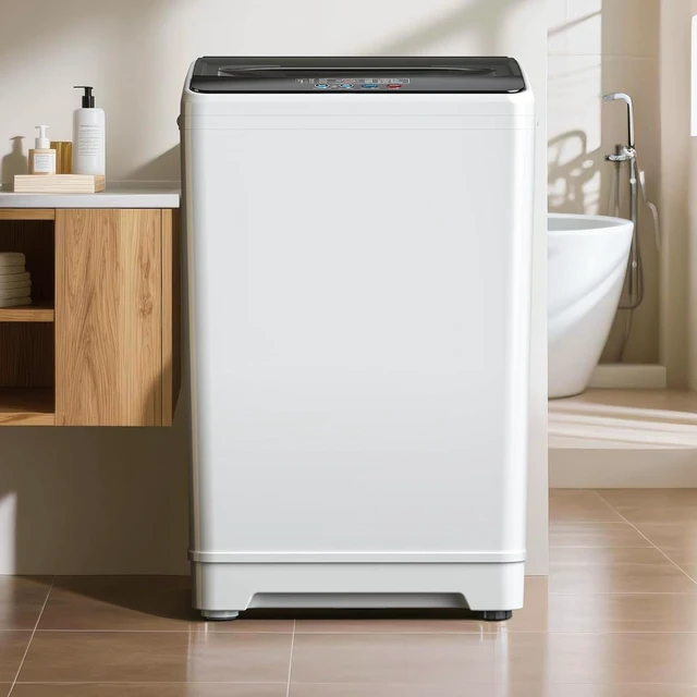 Alt view image 2 of 7 - TABU 18lbs Portable Washing Machine, Laundry Washer, 2.4 Cu.Ft, White