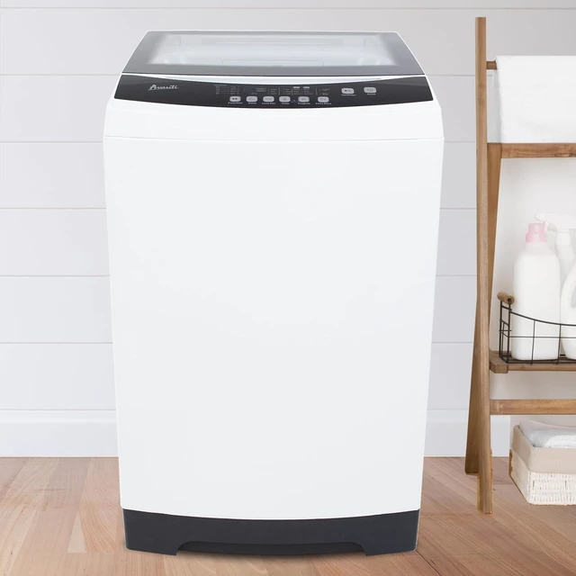 Alt view image 2 of 5 - Avanti Portable Washing Machine 3.0 Cu. Ft. Capacity, Top Loading with Hot and Cold Water Inlets, 6 Preprogrammed Wash Cycles & 3 Load Sizes, Compact Design for Apartments Dorms and RVs, White
