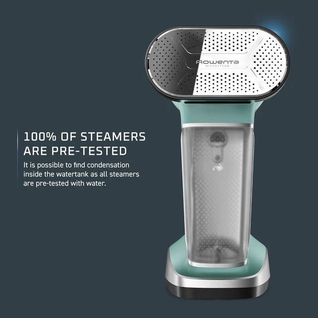 Alt view image 7 of 7 - Rowenta Pure Force 2in1 Steamer & Iron: Powerful 1875 Watts, Vertical Steaming & Horizontal Ironing, Auto-off, XL Tank Capacity (7.1 Oz), Green Clothes Steamer DR8822