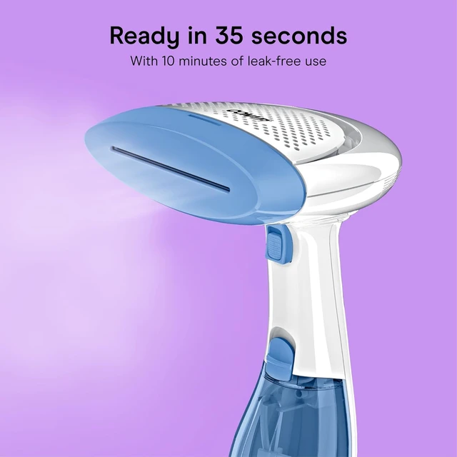 Alt view image 3 of 7 - Conair Handheld Garment Steamer for Clothes, ExtremeSteam 1200W, Portable Handheld Design,White/Blue