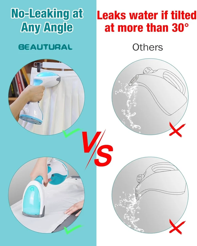 Alt view image 4 of 7 - BEAUTURAL Steamer for Clothes, Handheld Garment Fabric Wrinkle Remover